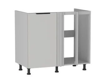 Стол под мойку угловой СМУ-100, Ватель (900*554*820) Экокожа Белый, 23913