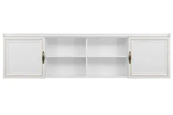 Секция навесная мост Натали белый глянец