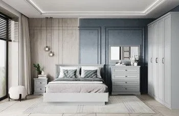 Спальня Валенсия серый 2