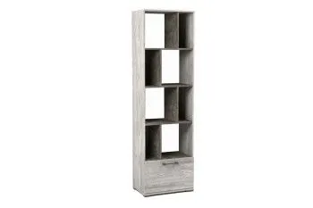 Стеллаж Д-11, Денвер (600*380*2020) Риббек серый, 31314