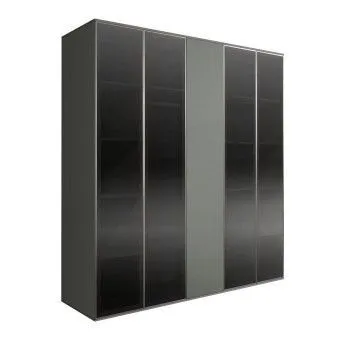 Шкаф 5-ти дв. Bogemia Air (Серый/Серебро) БМШ2/5(4)