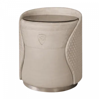 Пуф-тумба Беж (новабук) серебро Sweet dreams PS-101