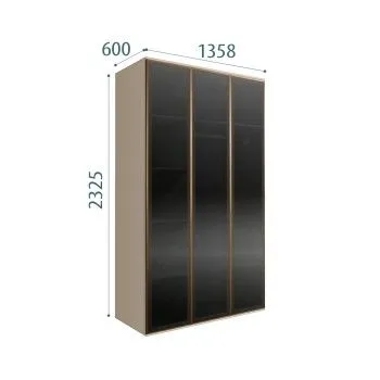 Шкаф 3-х дверный Bogemia Air (Ваниль/Золото) БМШ2/3(3)