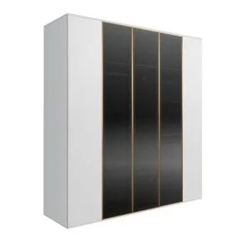 Шкаф 5-ти дв. Bogemia Air (Белый/Золото) БМШ2/5(3)