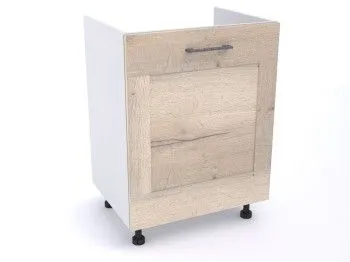 Стол под мойку СМ-60, Дублин (600*470*820) Дуб галифакс белый, 21611