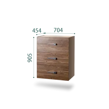 Комод Bogemia Fly Wood Wo (Мокка) (Novabuk/Хром) БМКМ-1