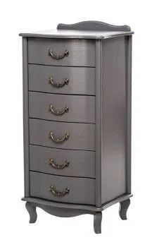 Комод Джульетта узкий 6 ящ. (серый ясень)
