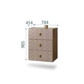 Комод Bogemia Woodline Fly Fa (Мокка) (Lakobel/Золото) БМКМ-1