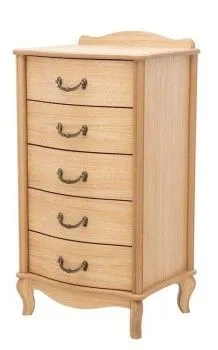 Комод Джульетта узкий 5 ящ.(светлый дуб)