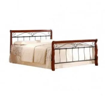 Кровать Halmar VERONICA 160 (черешня античная/черный)