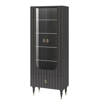 Шкаф комбинированный Лоренсо Графит МН-043-25