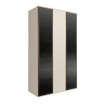 Шкаф 3-х дверный Bogemia Air (Слоновая кость/Золото) БМШ2/3(2)