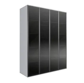 Шкаф 4-х дверный Bogemia Air (Белый/Серебро) БМШ2/4(4)