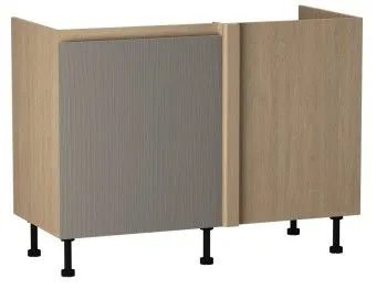 Стол под мойку угловой СМУ-120 левый, Женева (1154*534*870) Дуб Палермо/Серый камень , 22031