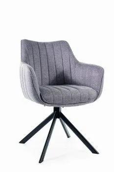 Стул кухонный SIGNAL AZALIA Brego 07 (серый/черный)