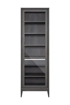 Витрина однодверная Сидней, дуб графит, правая