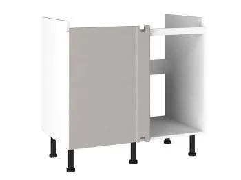 Стол под мойку угловой СМУ-100, Виста (900*534*870) Экокожа Бежевый, 26503