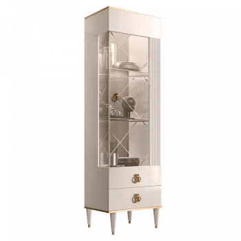 Лобня - Витрина 1-ств. (правая) Римини СОЛО (слоновая кость золото) РМВ1-1С (s)