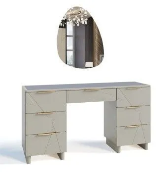 Туалетный столик Лейла светло серый камень