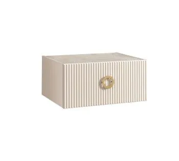 м. Марьина Роща - Тумба прикроватная Bogemia Fly Fillini (Слоновая кость) (Novabuk/Золото) БМТП-1(Fly)