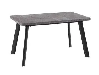 Стол Leon Lux Radial-180 раздвижной (Дымчатая керамика/черный) 180(240)х95