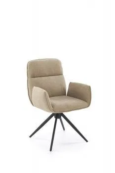 Стул кухонный Halmar K574 поворотный (темно-бежевый/черный)