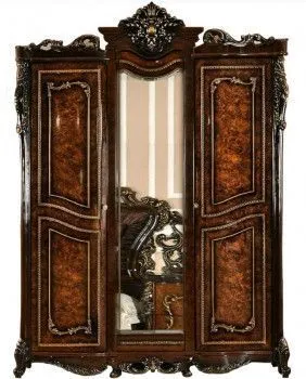 Шкаф Джоконда 3-дверный корень дуба глянец - Выставка м. Марьина роща