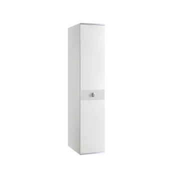 Шкаф 1-но дверный Римини СОЛО (Белый/Серебро) РМШ2/1(s)