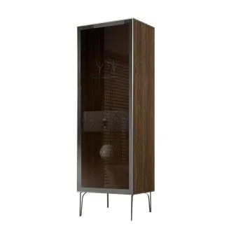 Витрина Bogemia Woodline Fa (Серый/Хром) БМВ1-1С