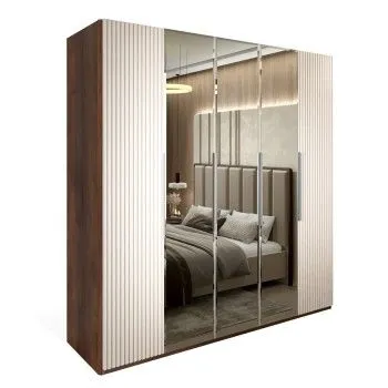 Шкаф Жаклин 5-дверный бежевый