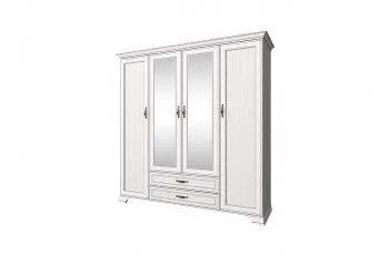 Шкаф 4-створчатый Тиффани 4D2S вудлайн кремовый