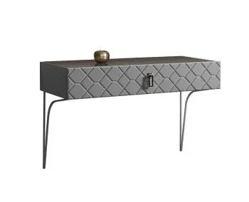 Стол туалетный (консоль) Bogemia Farfalle (Серый) (Lakobel/Хром) БМСТ-1(Fa)