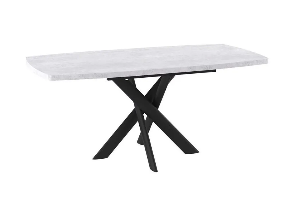 Стол Andres-130 (130/165 х 85/серый сланец/черный) | изображение 1