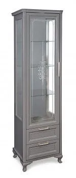 Витрина Мокко 1-ств серый камень - Выставка Балашиха