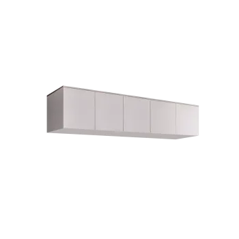 Антресоль для 5-х дверного шкафа Римини (Белый/серебро) РМАН-1(5)