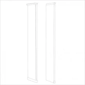 Мишель стоевая к шкафу левая белый матовый