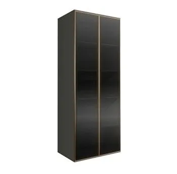 Шкаф 2-х дверный Bogemia Air (Серый/Золото) БМШ2/2(2)