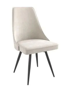 Стул LEO-R поворотный (b3 Cream Lux/Черный)