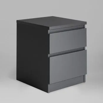 КАСТОР (KULLEN) тумба 2 ящика серая