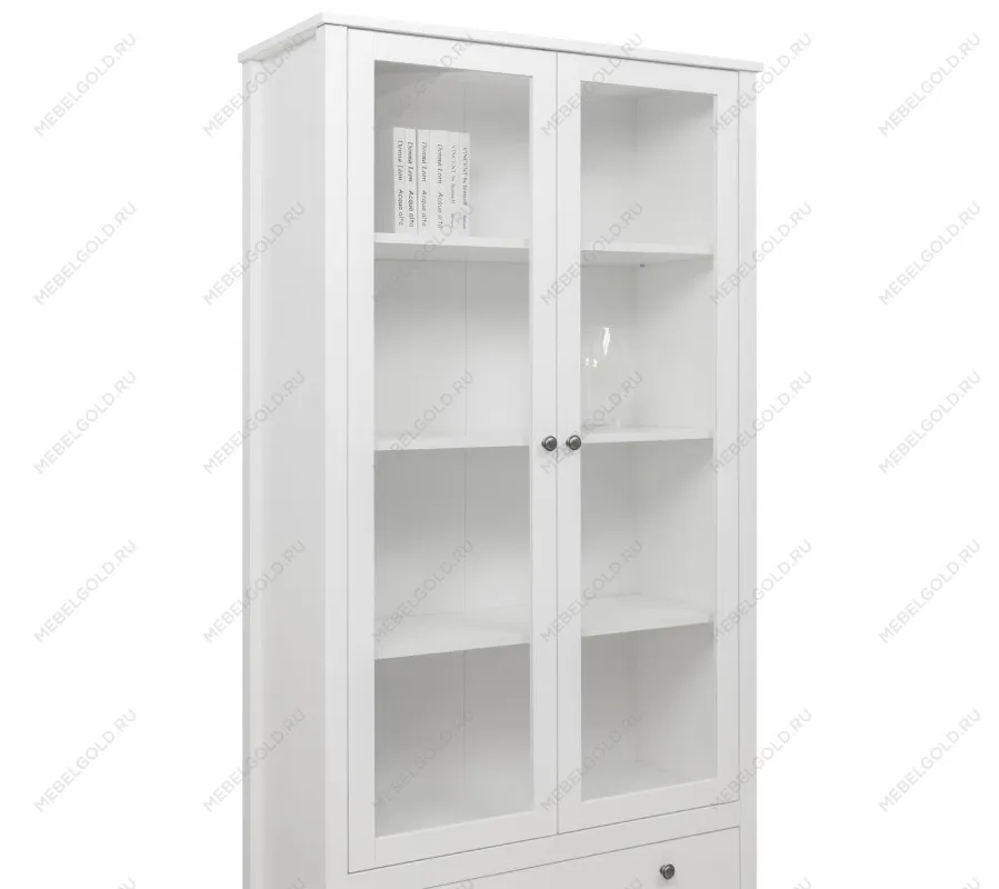Шкаф-витрина Ева (Хельга) REG2W2S белый | изображение 4
