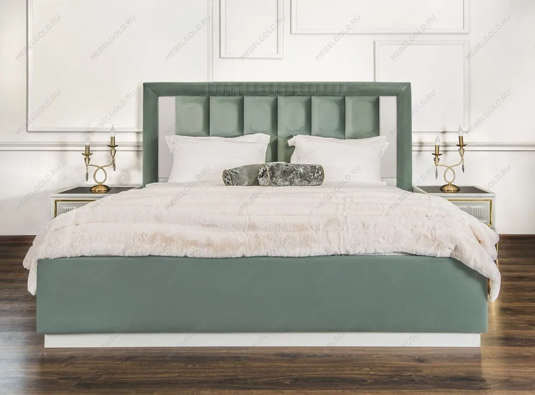 Кровать Замира 180x200 см оливковый | изображение 7