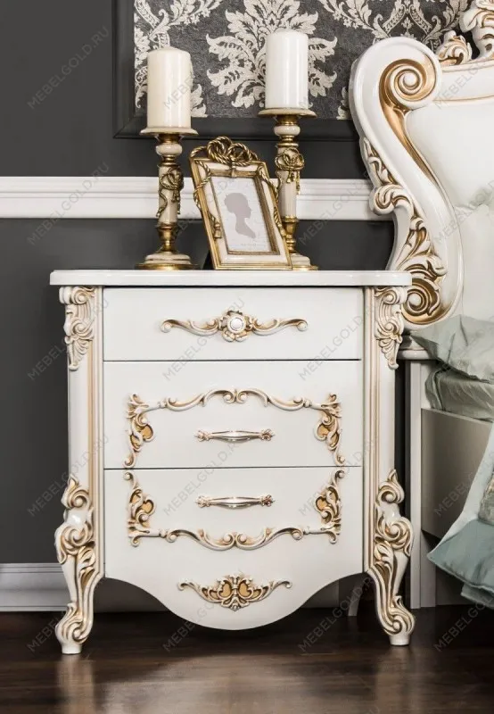 Спальня Флоренция 5-ств белый перламутр глянец | изображение 3