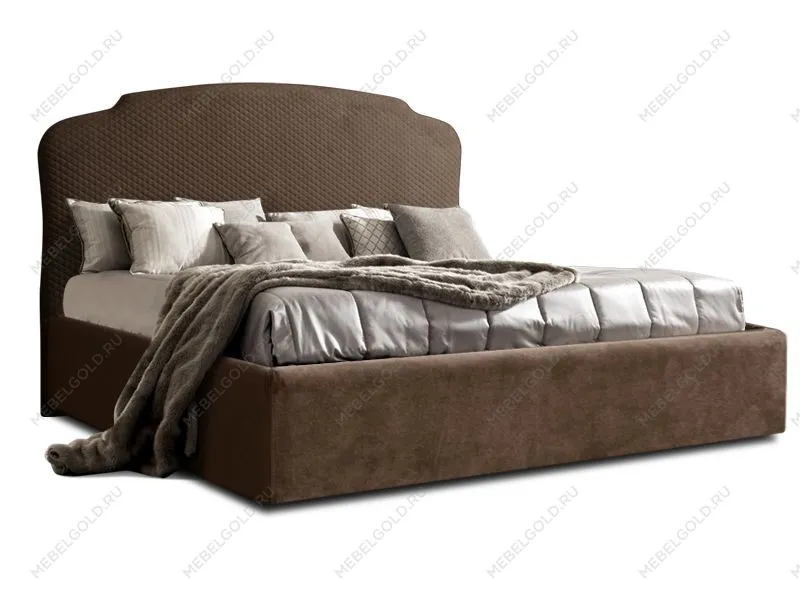 Кровать Римини 1,8 м, с подъемным механизмом (шоколад), РМКР180-1[3], гладкие царги