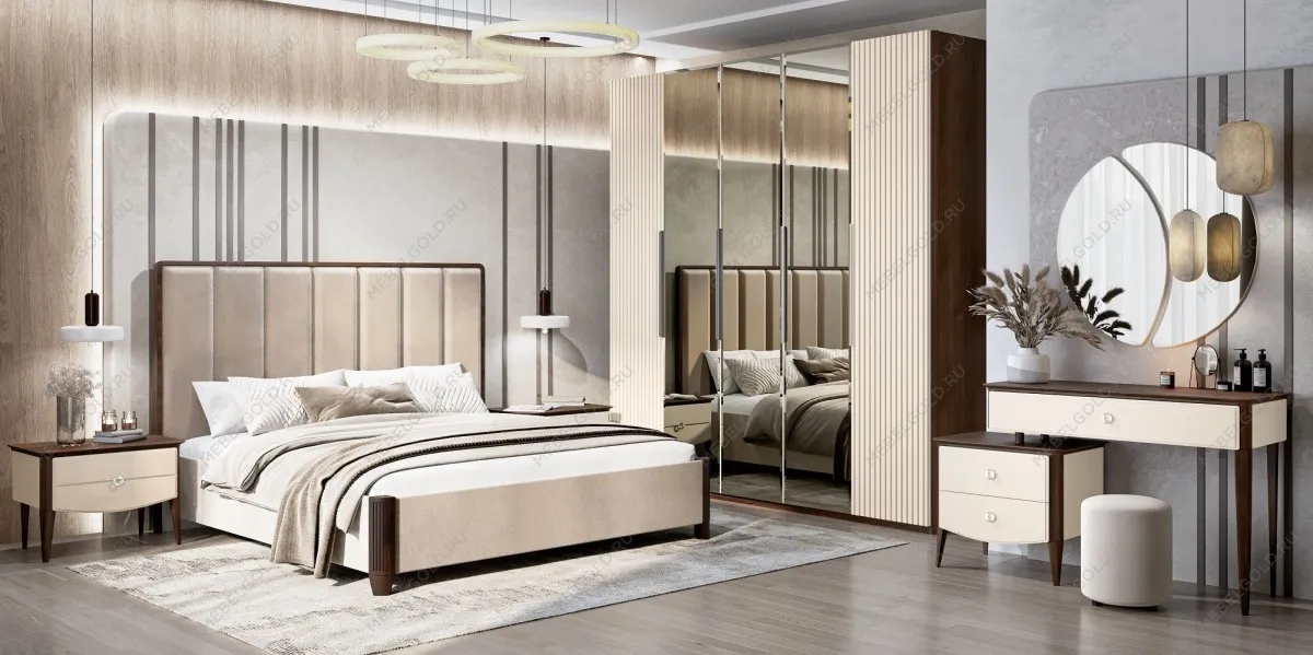 Шкаф Жаклин 5-дверный бежевый | изображение 5