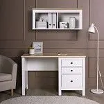 САГА стол письменный 120х56 белый/ясень | изображение 4