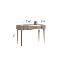 Стол туалетный Римини СОЛО (Мокка/Серебро) РМСТ-1(s)