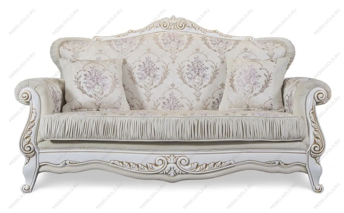 Диван Алсу 3х местный белый глянец | изображение 2