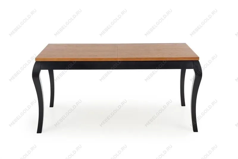 Стол обеденный Halmar WINDSOR раскладной (дуб темный/черный) | изображение 1