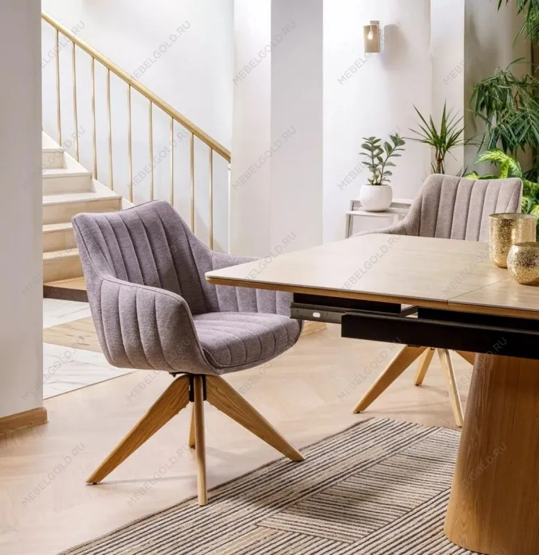 Стул кухонный Signal AZALIA D Brego 07 поворотный (серый/дуб) | изображение 7