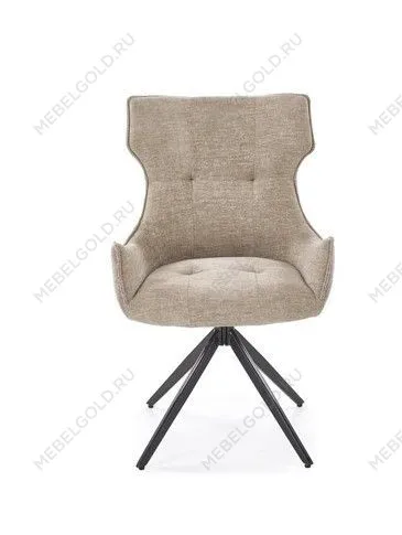 Стул кухонный Halmar K573 поворотный (бежевый/черный) | изображение 3